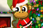 Igra Božićni Majmun Oblačenje Igrica